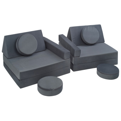 Wielofunkcyjna sofa modułowa dla dziecka i klocki piankowe w jednym